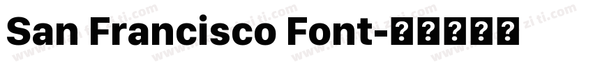 San Francisco Font字体转换